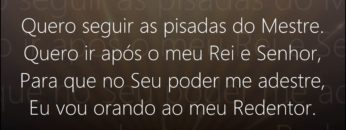 As Pisadas do Mestre – Harpa Cristã 378