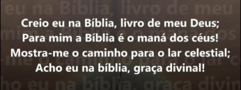 creio eu na biblia harpa crista