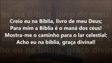 creio eu na biblia harpa crista