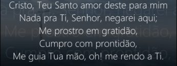 cristo teu santo amor harpa cris