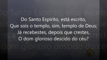 deixai entrar o espirito de deus