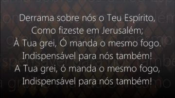 derrama teu espirito harpa crist