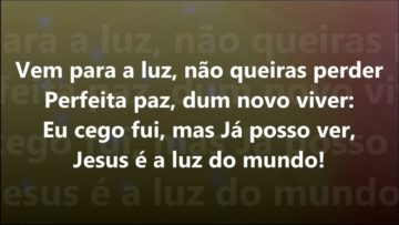 jesus e a luz do mundo harpa cri