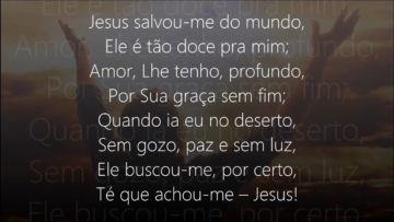 Jesus, Meu Salvador – Harpa Cristã 311