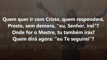 quem quer ir com cristo harpa cr