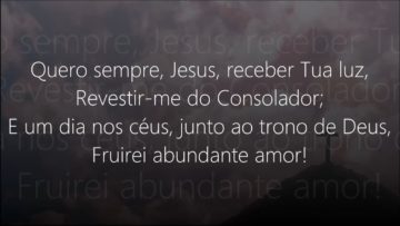 quero jesus tua luz harpa crista