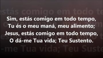 senhor estas comigo harpa crista