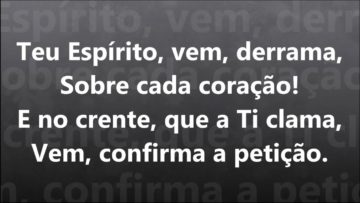 teu espirito vem derramar harpa